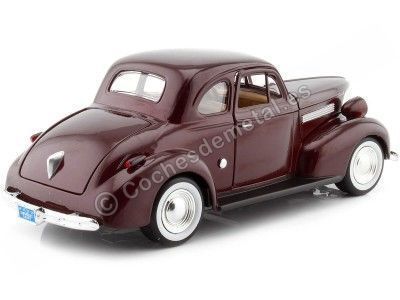 Cochesdemetal.es 1939 Chevrolet Coupe Burdeos 1:24 Motor Max 73247 2