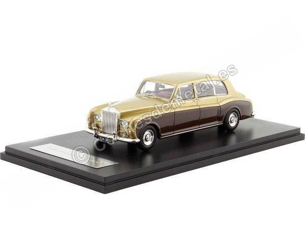 Cochesdemetal.es 1968 Rolls-Royce Phantom VI EWB Dorado/Marrón 1:43 NEO Scale Models 45341