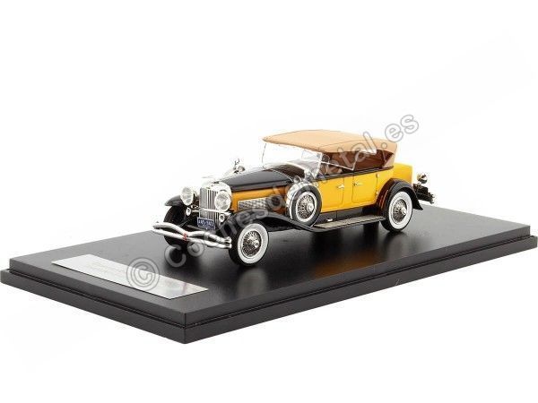 Cochesdememetal.es 1932 Duesenberg Modèle SJ Tourster Derham Amarillo / Negro 1:43 NEO SCALE Models 45943