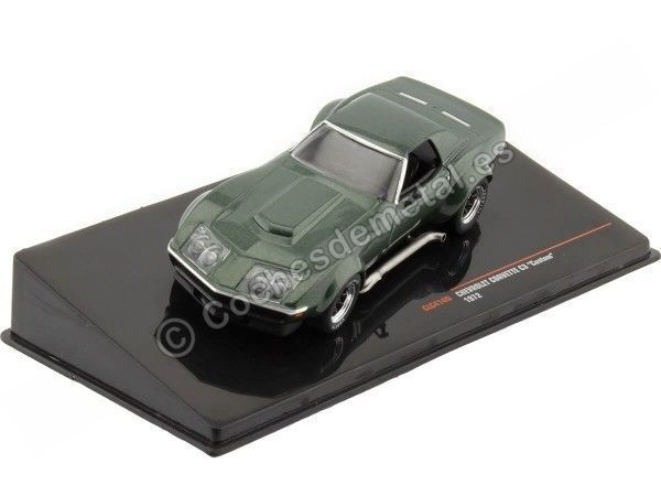 Cochesdemetal.es 1972 Chevrolet Corvette Custom (C3) Verde 1:43 IXO Models CLC414N