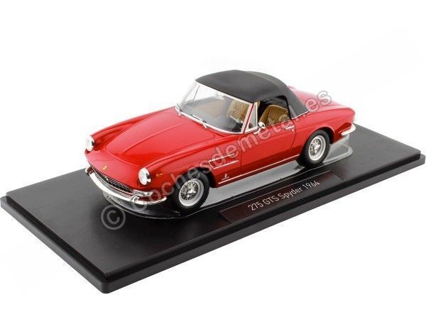 Cochesdemetal.es 1964 Ferrari 275 GTS Pininfarina Spyder Rojo 1:18 KK-Scale KKDC180247