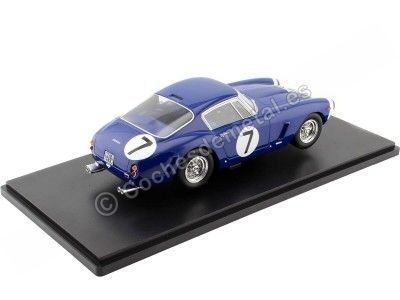 Cochesdemetal.es 1961 Ferrari 250 GT SWB Competizione Nº7 Moss Ganador Goodwood Azul 1:18 KK-Scale KKDC180865 2