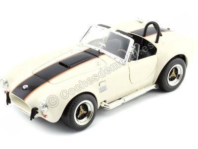 1964 Ford Shelby Cobra 427 S-C Crema/Negro 1:18 Lucky Diecast 92058 Cochesdemetal.es
