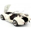Cochesdemetal.es 1964 Ford Shelby Cobra 427 S-C Crema / Negro 1:18 Lucky Diecast 92058
