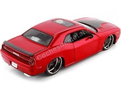 2008 Dodge Challenger SRT8 Custom Rojo/Negro 1:24 Maisto Design 31327 Cochesdemetal.es 2
