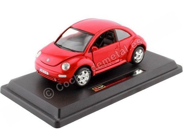 Cochesdemetal.es 1998 Volkswagen New Beetle Rojo 1:24 Bburago 22029