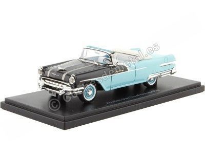 Cochesdemetal.es 1956 Pontiac Star Chief Convertible NEGRO / AZUL 1:43 Modèles d'échelle NEO 44062