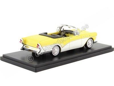 Cochesdemetal.es 1957 Buick Roadmaster Convertible Amarillo / Blanco 1:43 Modèles à échelle Neo 44072 2