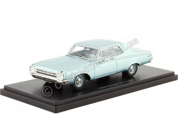 Cochesdememetal.es 1964 Dodge 330 Métallique Blean Blue 1:43 Modèles d'échelle NEO 47220