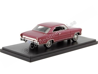 Cochesdemetal.es 1966 Chevrolet Nova SS Hardtop Granate Metalizado 1:43 NEO Scale Models 47236 2