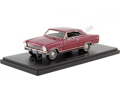 Cochesdemetal.es 1966 Chevrolet Nova SS Hardtop Granate Metalizado 1:43 NEO Scale Models 47236