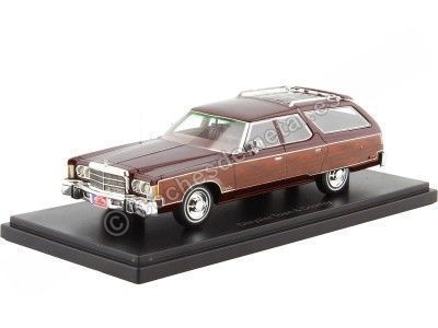 1976 Chrysler Town & Country Granate/Madera 1:43 NEO Scale Models 44796 Cochesdemetal.es