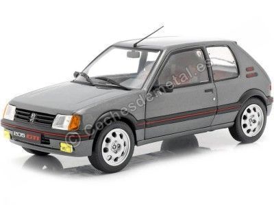 1990 Peugeot 205 GTI 1.9 Phase 2 Gris Magnum 1:18 Solido S1801704 Cochesdemetal.es