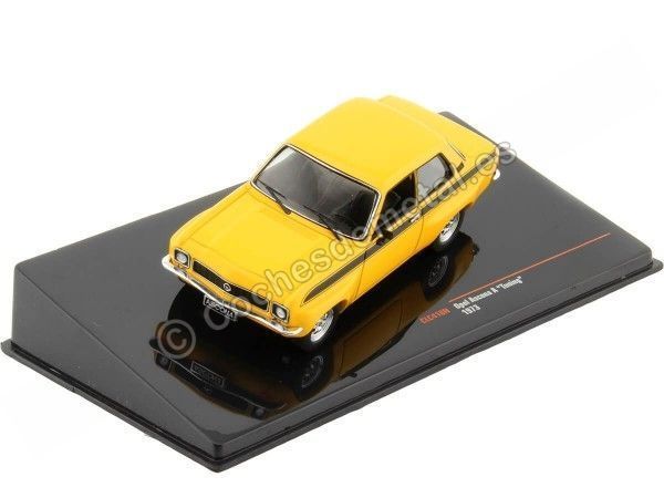 Cochesdemetal.es 1973 Opel Ascona A Tuning Amarillo 1:43 IXO Models CLC418N