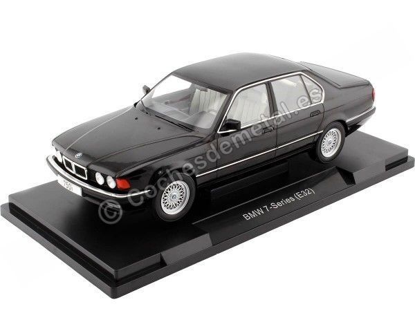 Cochesdemetal.es 1992 BMW 750i (E32) Black Metallic 1:18 MC Group 18162