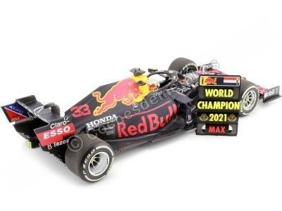 Cochesdemetal.es 2021 Red Bull RB16B Con Pitboard Nº33 Max Verstappen Ganador GP F1 Abu Dhabi y Campeón del Mundo 1:18 Minich... 2