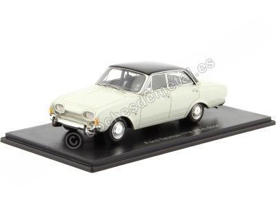 Cochesdemetal.es 1960 Ford Taunus 17m (P3) Blanco/Negro 1:43 NEO Scale Models 44557