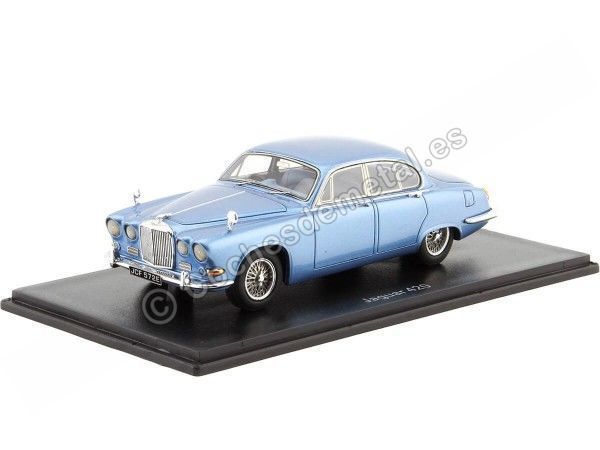 CARSDEMETAL.ES 1967 Jaguar 420 Blue métallique 1:43 Modèles à échelle néo 49572