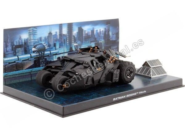 Cochesdememetal.es 2005 Batman Automobilia Batmobile "Batman commence le tumbler" Negro 1:43 Salvat Bat003