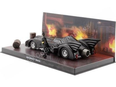 Cochesdemetal.es 1989 Batman Automobilia Batmobile "Batman Movie" Negro 1:43 Salvat Bat001 2