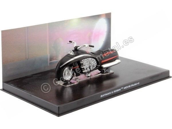 Cochesdemetal.es 1997 Batman Automobilia Batmobile "Batman & Robin Redbird" Negro / Rojo 1:43 Salvat Bat066