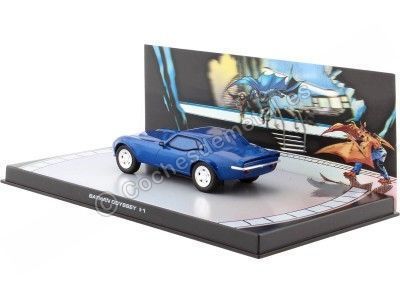 Cochesdememetal.es 2010 Batman Automobilia Batmobile "Odyssey 1" Azul 1:43 enregistré BAT063 2