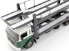 CARSDEMETAL.ES 1970 TRUCH M.A.N. Portacoches avec remorque verte / blanc 1:43 Modèles IXO TTRX027