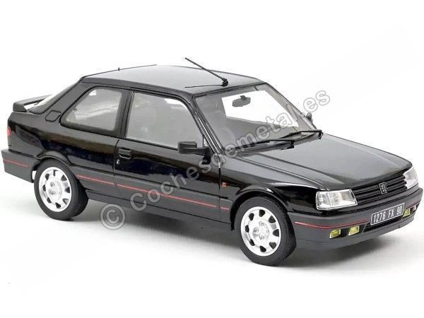 Cochesdemetal.es 1990 Peugeot 309 GTi Negro 1:18 Norev 184885