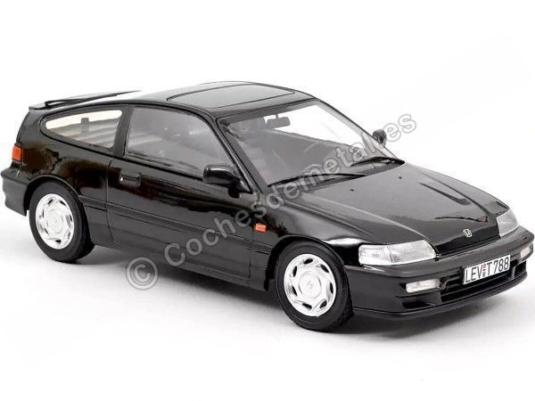 Cochesdemetal.es 1990 Honda CRX Negro 1:18 Norev 188010