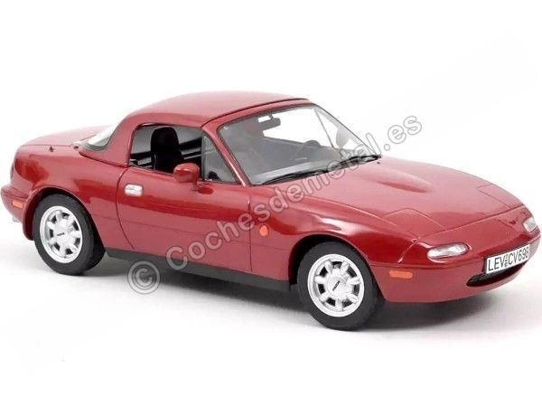 Cochesdemetal.es 1989 Mazda MX-5 Rojo 1:18 Norev 188020