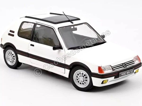Cochesdemetal.es 1988 Peugeot 205 GTI 1.6 Blanco 1:18 Norev 184849