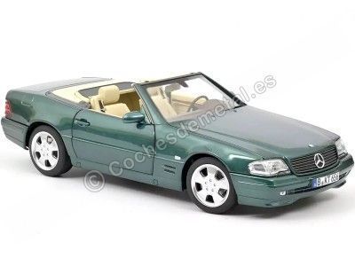 Cochesdemetal.es 1999 Mercedes-Benz 500 SL Verde Metalizado 1:18 Norev HQ 183753 2