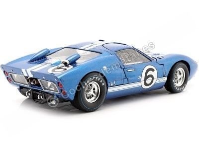 1966 Ford GT40 Mark II Nº6 Bianchi/Andretti 24h LeMans Azul/Amarillo 1:18 Shelby Collectibles 416 Cochesdemetal.es 2