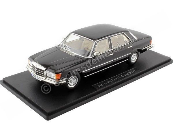 Cochesdemetal.es 1975 Mercedes-Benz Clase S 450 SEL 6.9 (W116) Negro 1:18 iScale 18082