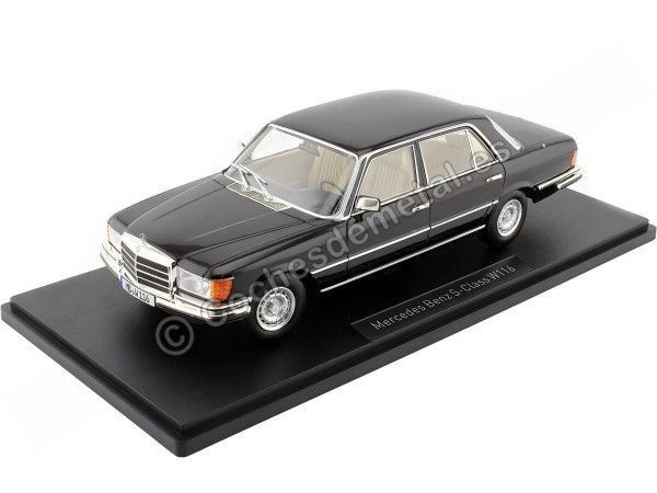 CARSDEMETAL.ES 1975 Mercedes-Benz Classe S 450 Sel 6.9 (W116) Black 1:18 Iscale 18082