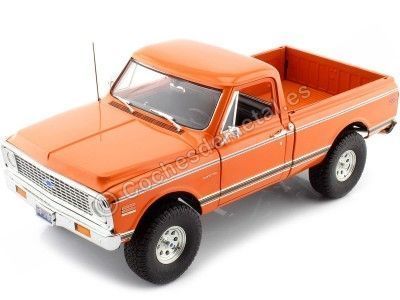 CARSDEMETAL.ES 1972 Chevrolet CST K-10 4x4 Orange Suffed Edition 1:18 GMP ACME A1807213AC