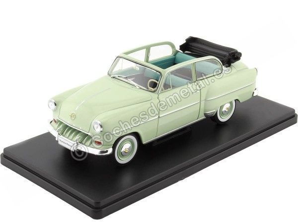 Cochesdemetal.es 1954 Opel Olympia Rekord Verde Claro 1:24 WhiteBox 124120