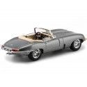 1961 Jaguar Type "E" Cabriolet Gris Metalizado 1:18 Bburago 12046 Cochesdemetal 2 - Coches de Metal 