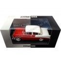Carsdemetal.es 1956 Chevrolet Bel Air 4 Doors Sedan Red/White 1:24 Whitebox 124121