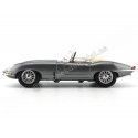 1961 Jaguar Type "E" Cabriolet Gris Metalizado 1:18 Bburago 12046 Cochesdemetal 8 - Coches de Metal 