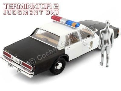 Cochesdemetal.es 1987 Chevrolet Caprice Metropolitan Police "T-1000 Terminator 2" 1:18 Greenlight 19105 2