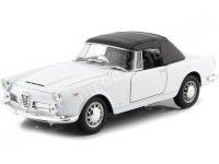 1960 Alfa Romeo Spider 2600 Techo Blando Blanco 1:24 Welly 24003