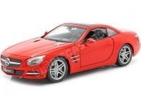 2012 Mercedes-Benz SL500 (R231) Convertible Rojo 1:24 Welly 24041