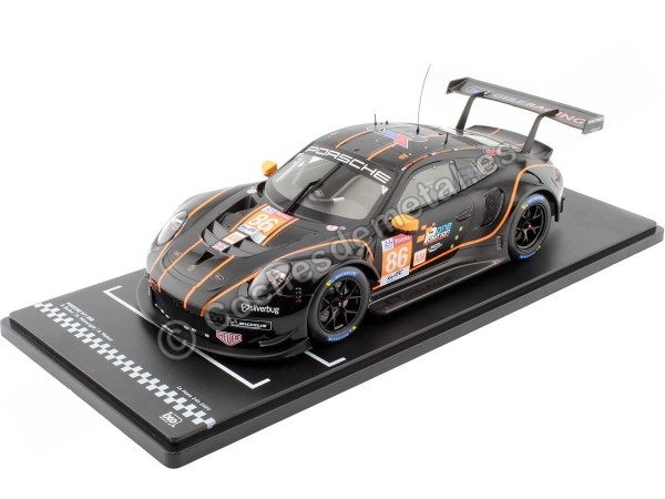 Cochesdemetal.es 2020 Porsche 911 RSR Nº86 Barker/Wainwright/Watson 24h LeMans 2020 1:18 IXO Models LEGT18061