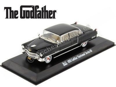 Cochesdemetal.es 1955 Cadillac Fleetwood Series 60 Special "El Padrino" Negro 1:43 Greenlight 86492