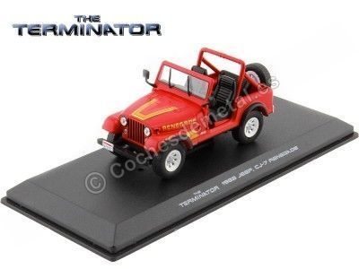 1983 Jeep Renegade CJ-7 "Terminator" Rojo 1:43 Greenlight 86533 Cochesdemetal.es