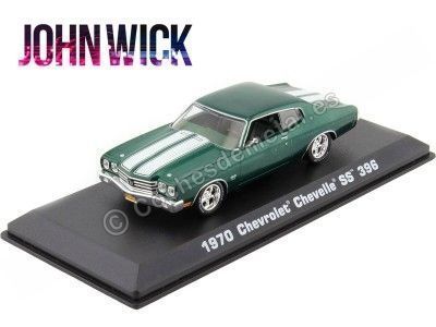1970 Chevrolet Chevelle SS 396 "John Wick" Verde 1:43 Greenlight 86541 Cochesdemetal.es