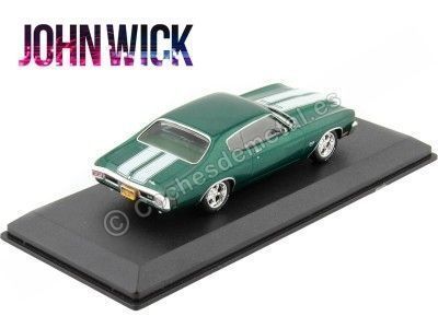 Cochesdemetal.es 1970 Chevrolet Chevelle SS 396 "John Wick" Verde 1:43 Greenlight 86541 2