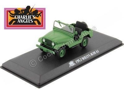 1952 Jeep Willys M38 A1 "Los Angeles de Charlie" Verde 1:43 Greenlight 86606 Cochesdemetal.es