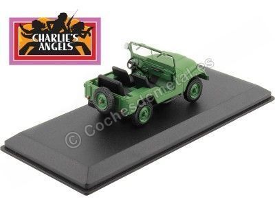 Cochesdemetal.es 1952 Jeep Willys M38 A1 "Los Angeles de Charlie" Verde 1:43 Greenlight 86606 2